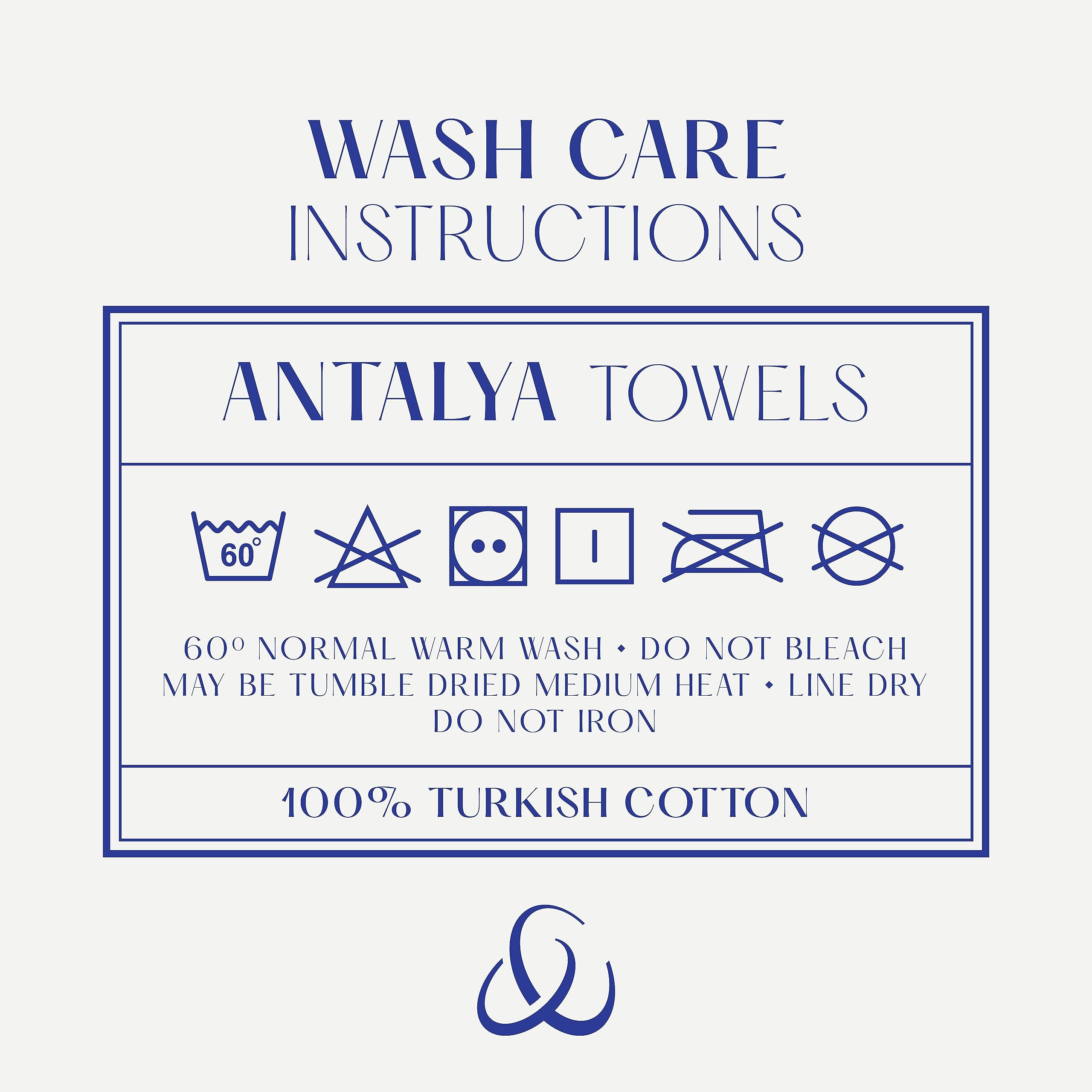 Christy Antalya Large Bath Towels | Set of 6 | 100% Turkish Cotton