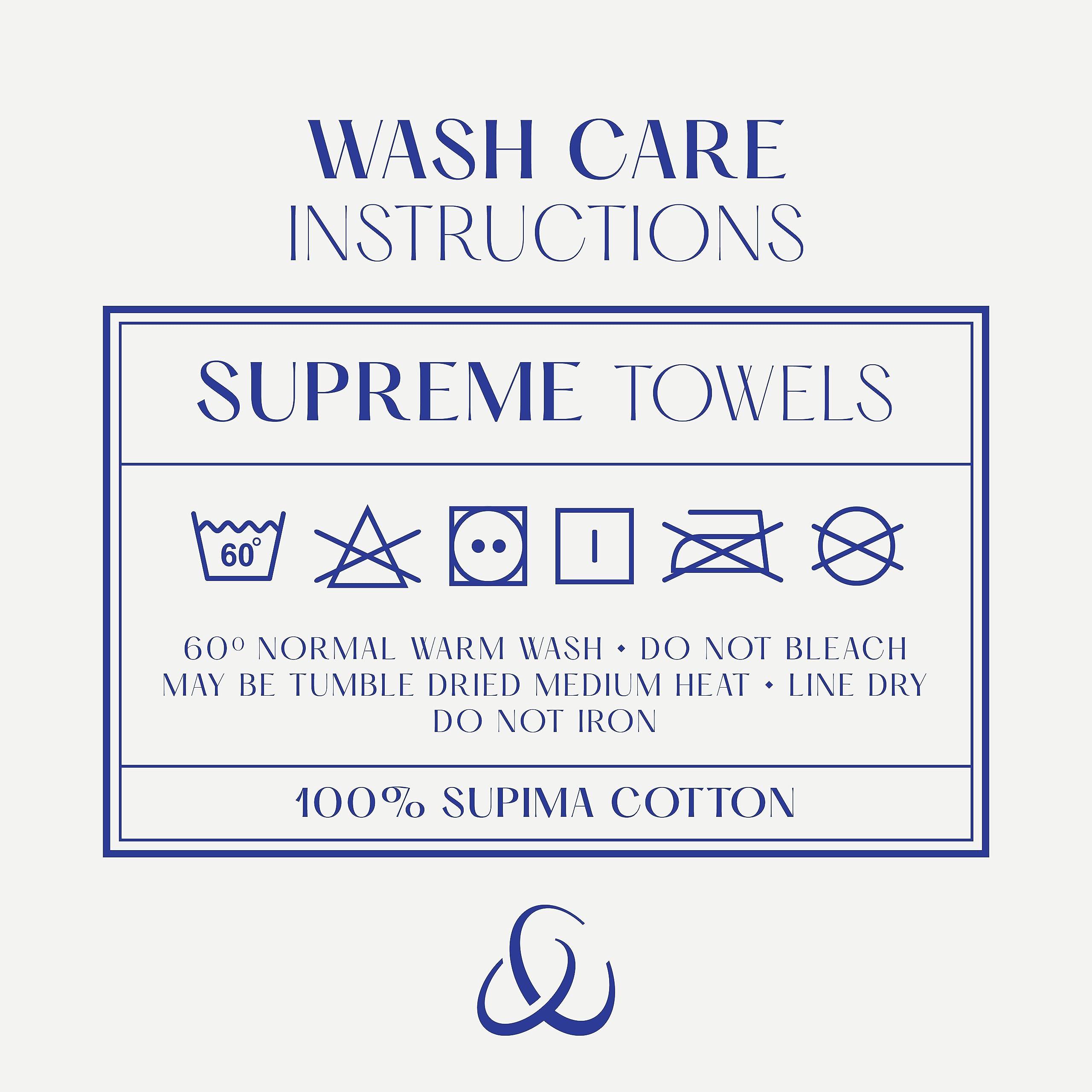 Christy Supreme Hygro 6 Piece Towel Set | White