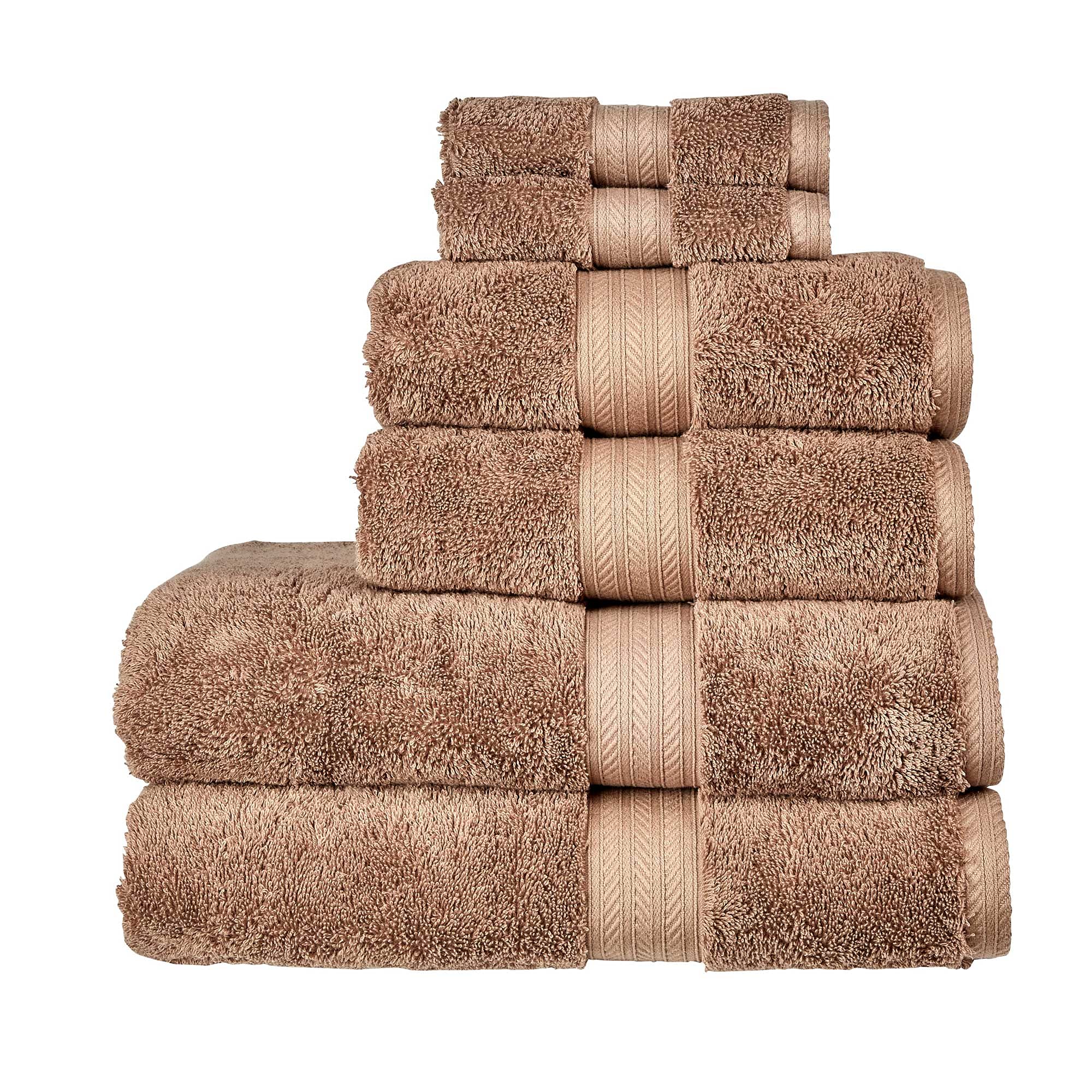 Christy Renaissance 6 Piece Towel Set | Mink Brown